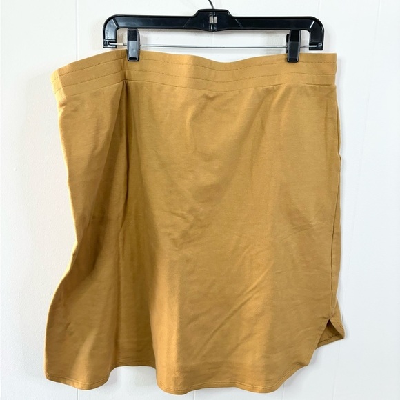 Logo lounge pull on tan camel mini skirt size XL - Picture 3 of 4